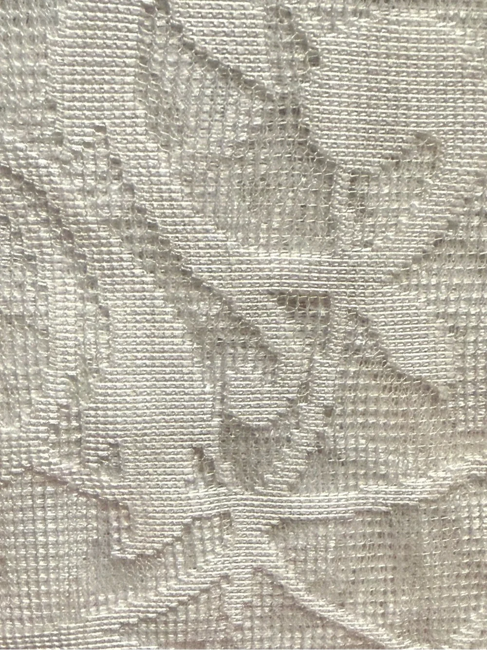 Divine Scroll White Lace Tablecloth 60x84 Oblong MCM Cottagecore Benson Mills